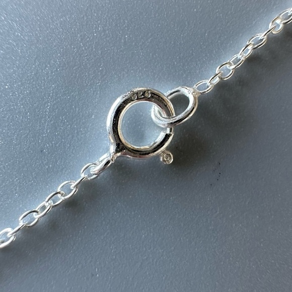 Sterling Silver Pet Paw Heart Necklace - Picture 6 of 10